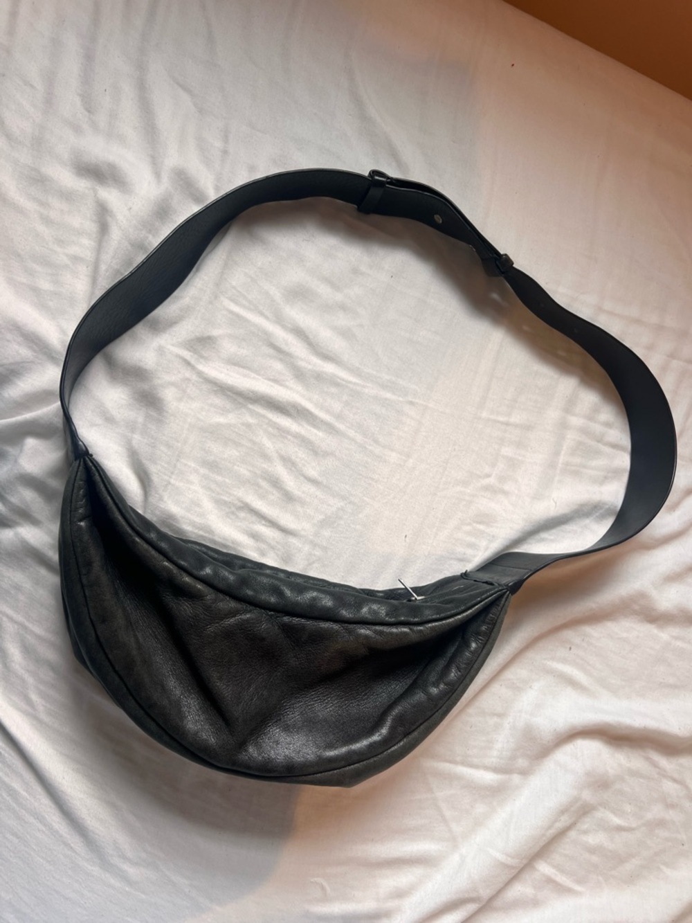Cos swing crossbody Black Leather Bag